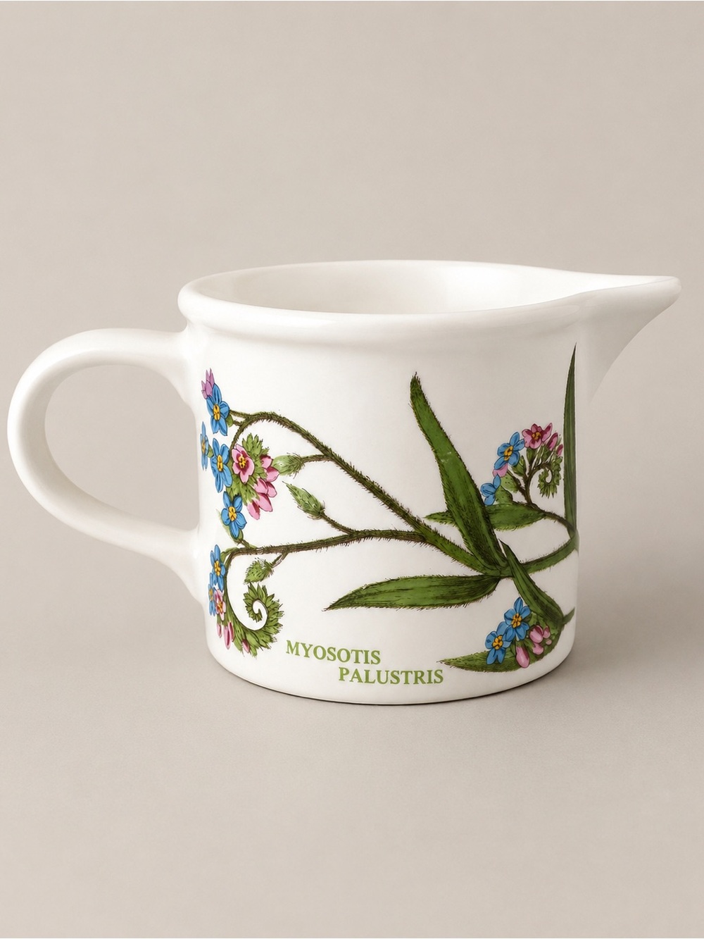 Portmeirion Botanic Garden Forget Me Not Creamer Pitcher Myosotis Palustris
